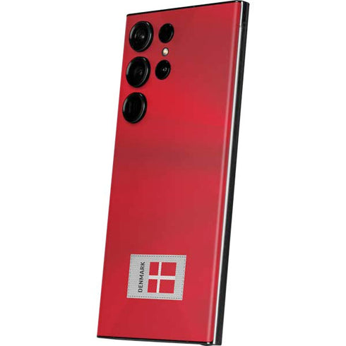 Denmark Soccer Flag Galaxy Skins